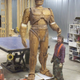 Illustration for article titled Detroits RoboCop statue is almost done, and its goddamn majestic